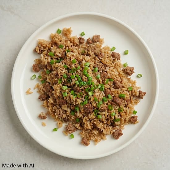 Beef Fried Rice (牛肉炒飯)